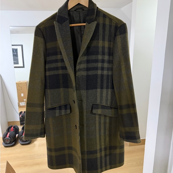 Italian Wool Bonobos Plaid Coat - Picture 2 of 5